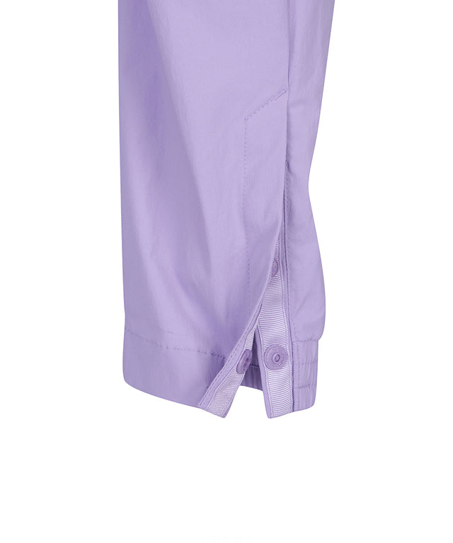 Lavender ANEW Golf Women Ventilation Slim Jogger Long Pants showcasing stylish design and comfortable fit.